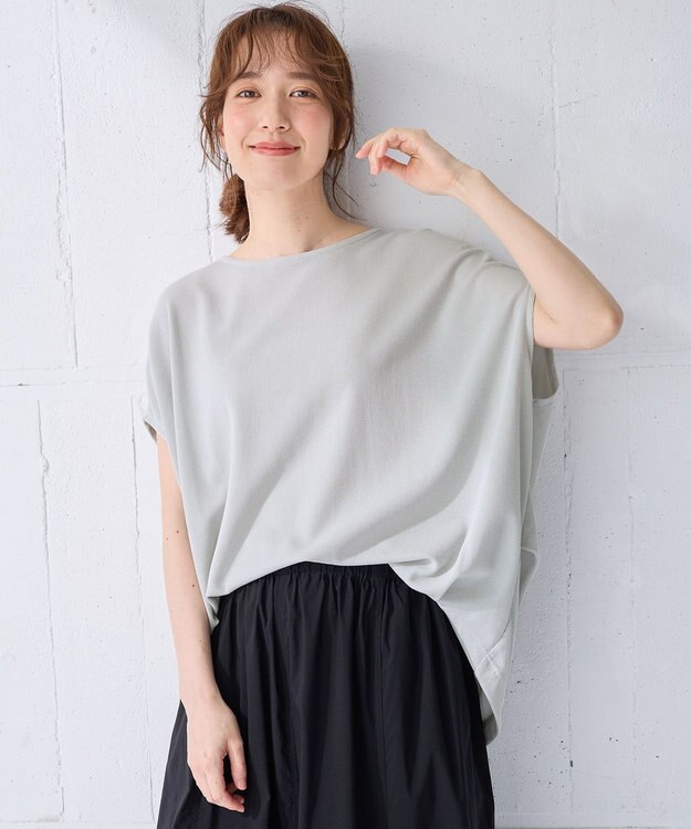 ANY ワッフルプルオーバー ライトグレー