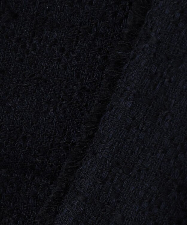 J.PRESS LADIES スラブヤーン ツイード ジャケット ネイビー系