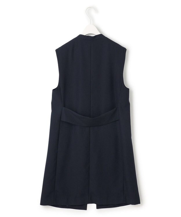 ICB L 【UVケア・接触冷感・速乾・防シワ・洗える】 FluidBackSatin ジレ ネイビー系