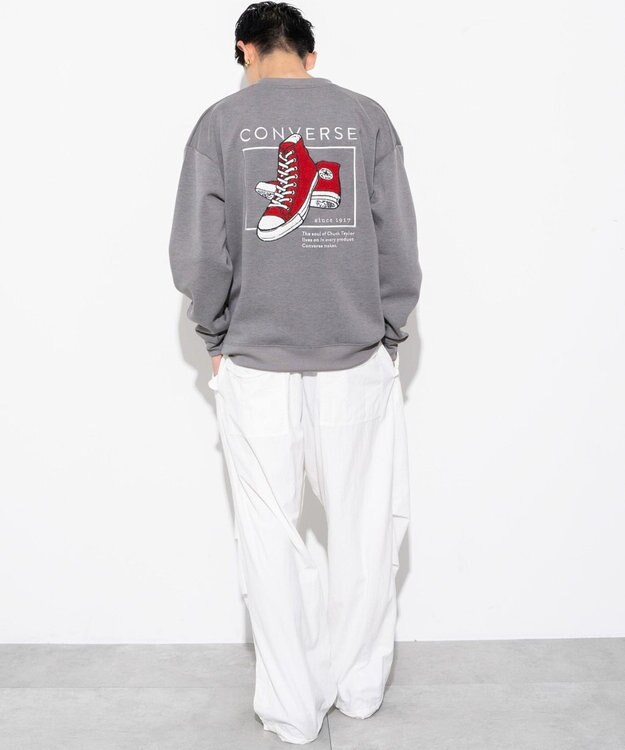 WEGO 【ユニセックス着用ITEM】CONVERSEバックサガラプルオーバー スミクロ