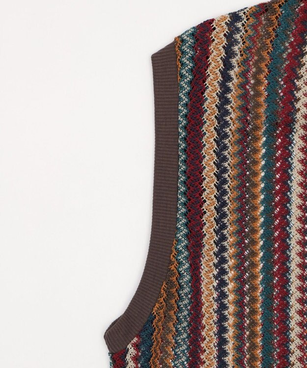 WEGO アンサンブルメッシュベスト 柄2