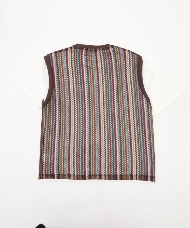 WEGO アンサンブルメッシュベスト 柄2