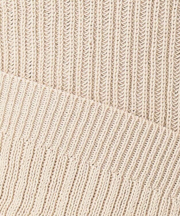 J.PRESS LADIES L 【洗える】コットン地柄 ニット ベージュ