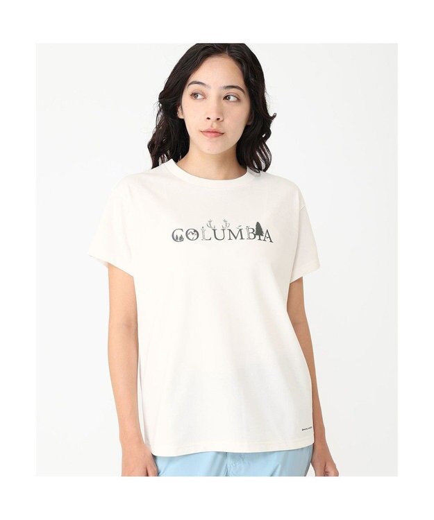 Columbia Columbia/ ウィメンズヤハラフォレストショートスリーブTシャツ /コロンビア Sea Salt Logo