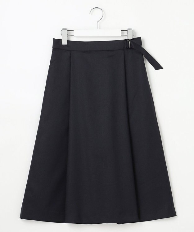 J.PRESS LADIES S OXIJEWEL ストレッチ スカート ネイビー系