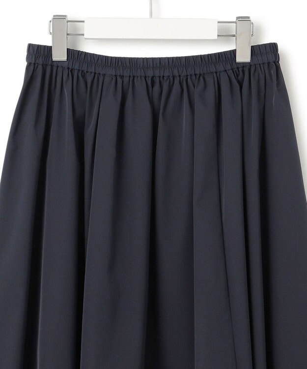 23区 【洗える】ブライトタフタ ギャザー スカート ネイビー系