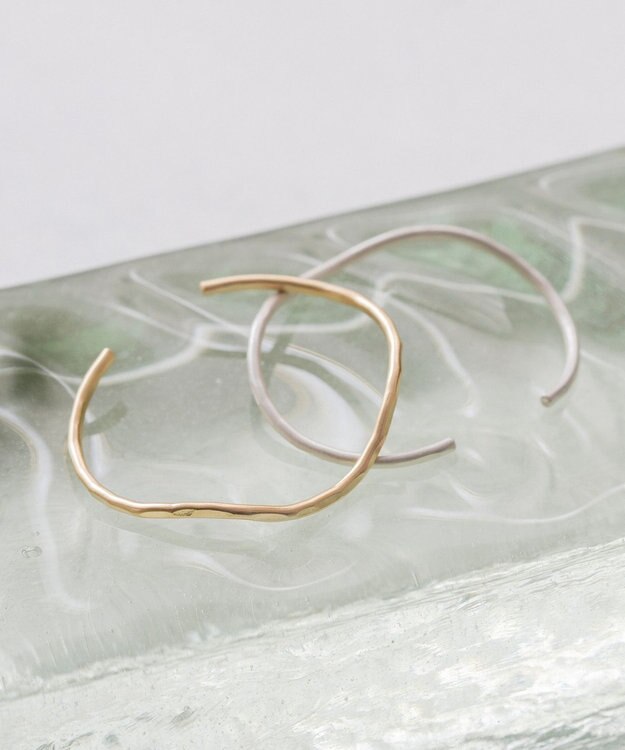 Pisceans ウェイビーラインバングル マットゴールド