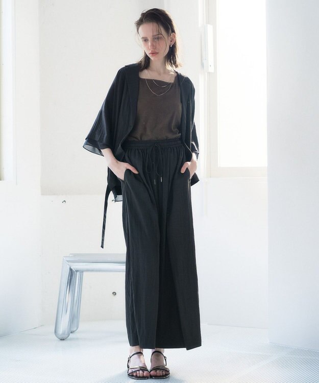 YECCA VECCA 【UVカット/遮熱/接触冷感】COOL袖シアージャケット Charcoal Gray