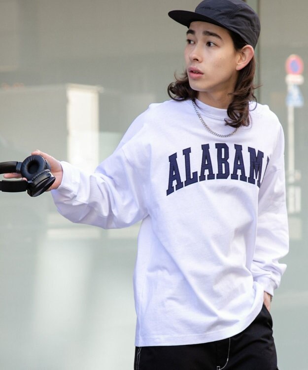 WEGO 【SETITEM】アクセ付きグラフィックロンT ホワイト