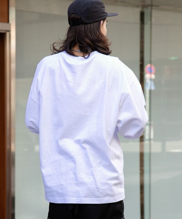 WEGO 【SETITEM】アクセ付きグラフィックロンT ホワイト