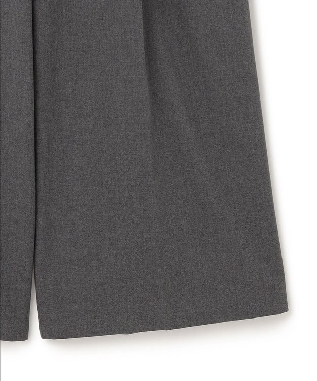 uncrave TRツイル ワイドトラウザー チャコール