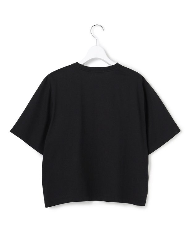 ICB クロップド ロゴTEE（レタードプリント） ブラック