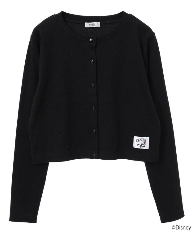 earth music&ecology Ｄｉｓｎｅｙ／アソートタグカーディガン Black