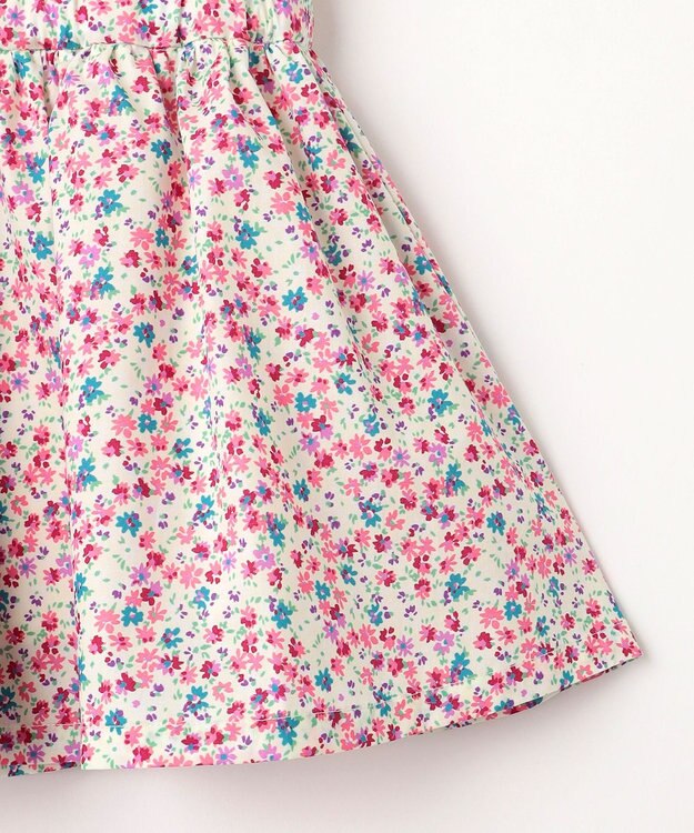 組曲 KIDS 【80-100㎝】サマーガーデン ワンピース オールドローズ系5