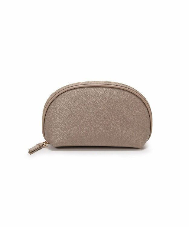 TOPKAPI 【Breath TOPKAPI】【TOPKAPI × 藤本美貴さんコラボ】スコッチグレイン ラウンドポーチ/撥水 ミルクティ