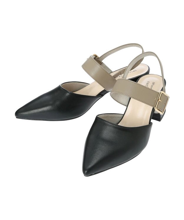 earth music&ecology ＯＲｉｅｎｔａｌ　ＴＲａｆｆｉｃ　ベルトパンプス Black