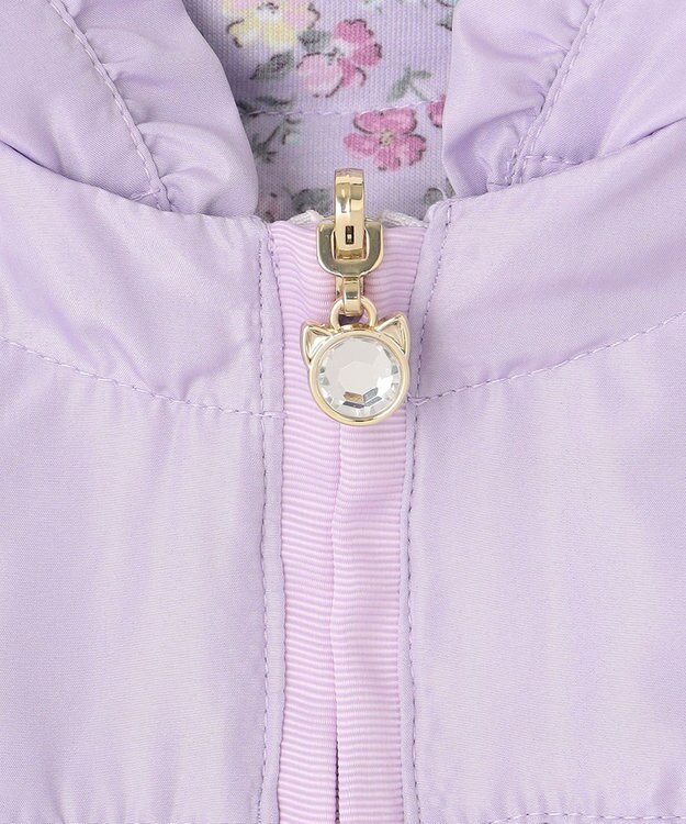 ANY KIDS フード取り外し リバーシブル ブルゾン ラベンダー