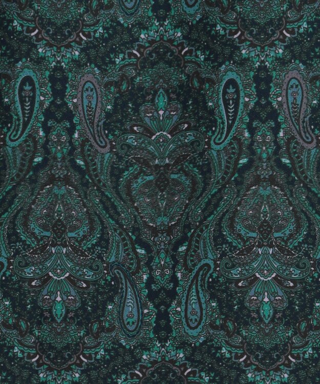 ANY 【洗濯機可/ウエストゴム】ウェーブプリントパンツ ネイビー