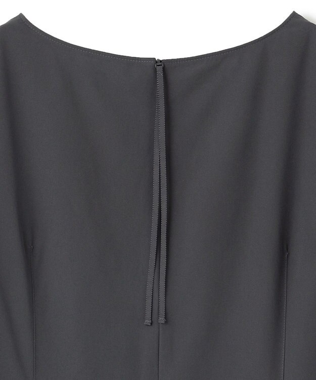 UNFILO L 【mi-molletコラボ】FINE MOVE Iラインワンピース チャコール