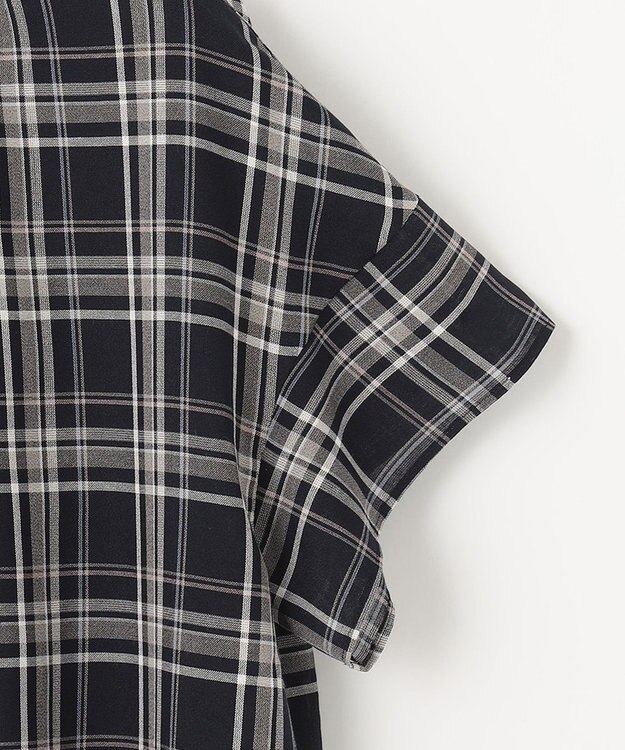 J.PRESS LADIES シアーストライプチェック カットソー ネイビー系3