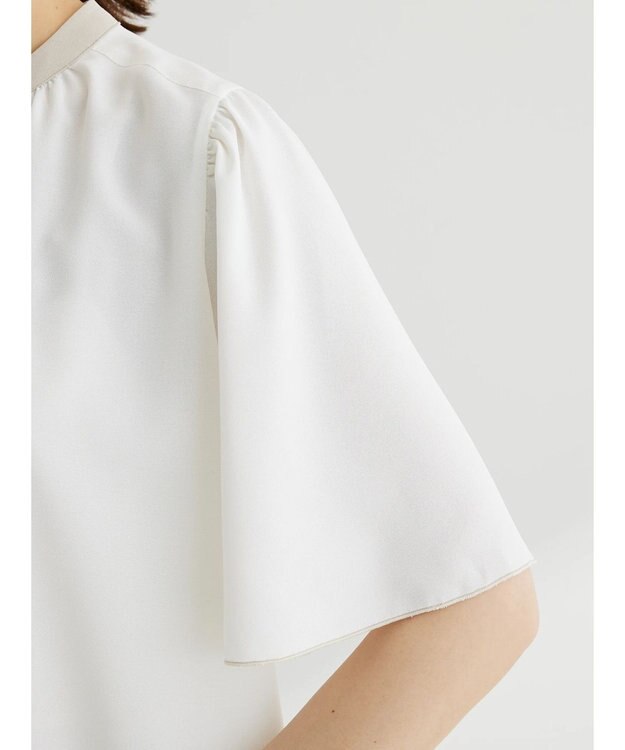 Green Parks ・ＥＬＥＮＣＡＲＥ　ＤＵＥ　バイカラーブラウス Off White