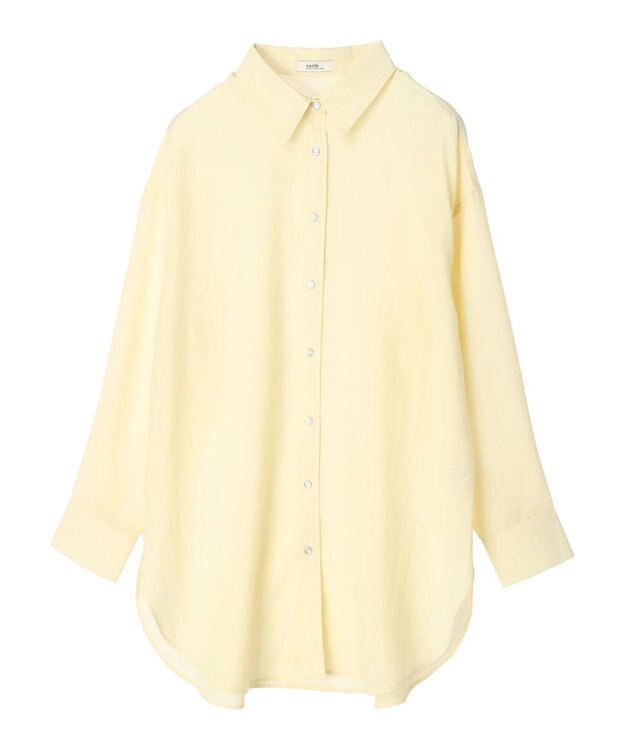 earth music&ecology ウ゛ィンテージボタンシャツ Yellow