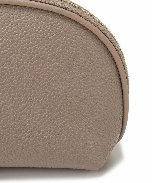 TOPKAPI 【Breath TOPKAPI】【TOPKAPI × 藤本美貴さんコラボ】スコッチグレイン ラウンドポーチ/撥水 ミルクティ