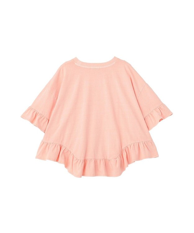 earth music&ecology ピグメントフリルTシャツ Pink