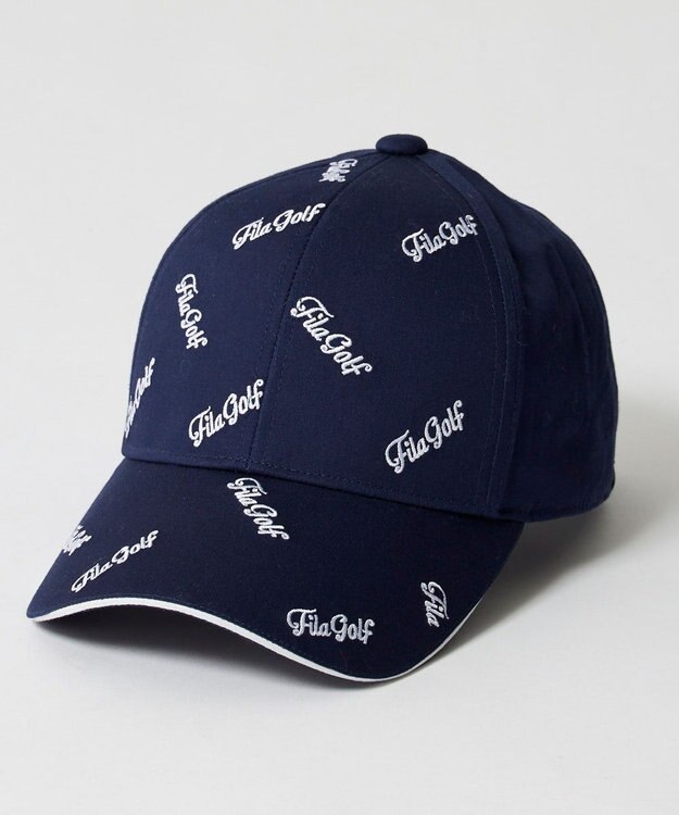 FILA GOLF／marie claire 【FILA GOLF】飛び柄刺繍キャップ ネイビー