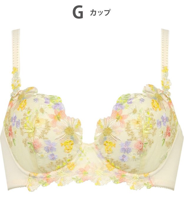 Wing ブラジャー Wing Lesiage サイドすっきり しっかりフィット 【2850シリーズ】 パッド有 ブラ PB2850 ウイング／ワコール クリーム