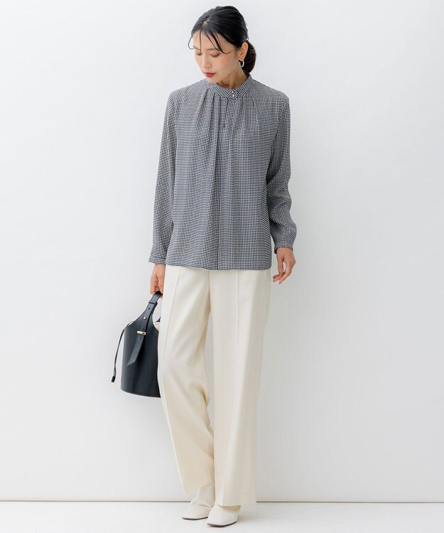 23区 バケツショルダー バッグ ブラック系