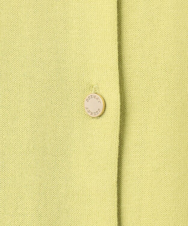 J.PRESS LADIES 【洗える】BASIC HT-COTTON クルーネック カーディガン ピスタチオ系
