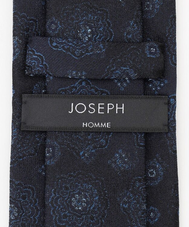 JOSEPH HOMME 【日本製】オーナメントジャガード　ネクタイ ネイビー系7
