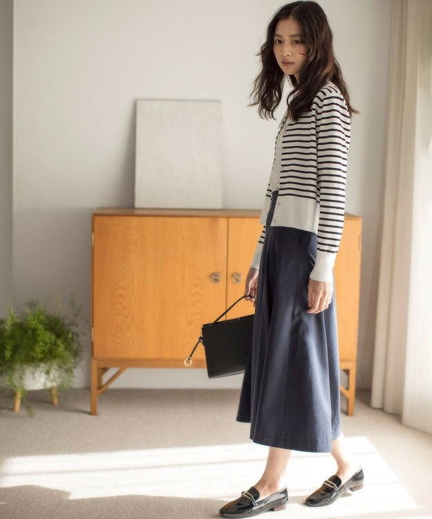 組曲 ショールカラー ブラウス アイボリー系