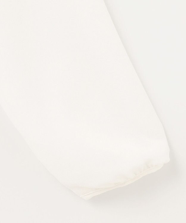 ANY SIS 【洗える】フロントプリーツシフォンブラウス オフホワイト