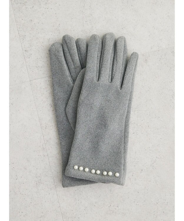Green Parks ・パール付きグローブ Gray