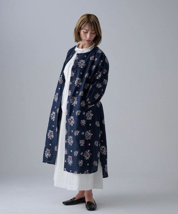 野小花刺繍 羽織り&ワンピースドレス【muuc】