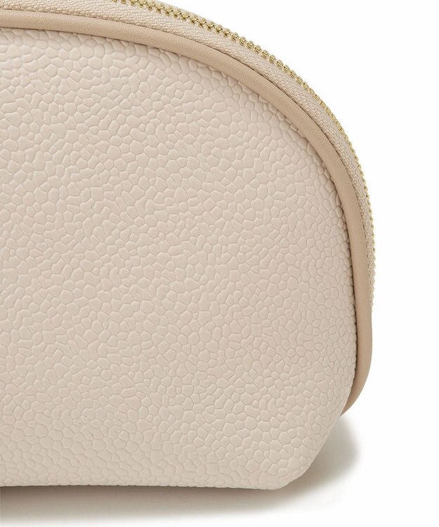 TOPKAPI 【Breath TOPKAPI】【TOPKAPI × 藤本美貴さんコラボ】スコッチグレイン ラウンドポーチ/撥水 クリーム