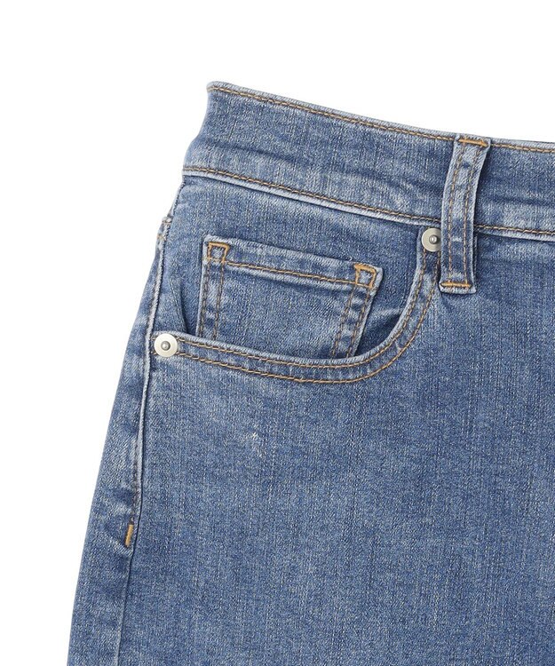 UNFILO 【UNFILO DENIM】撥水ストレッチ ワイドストレートデニム ブルー