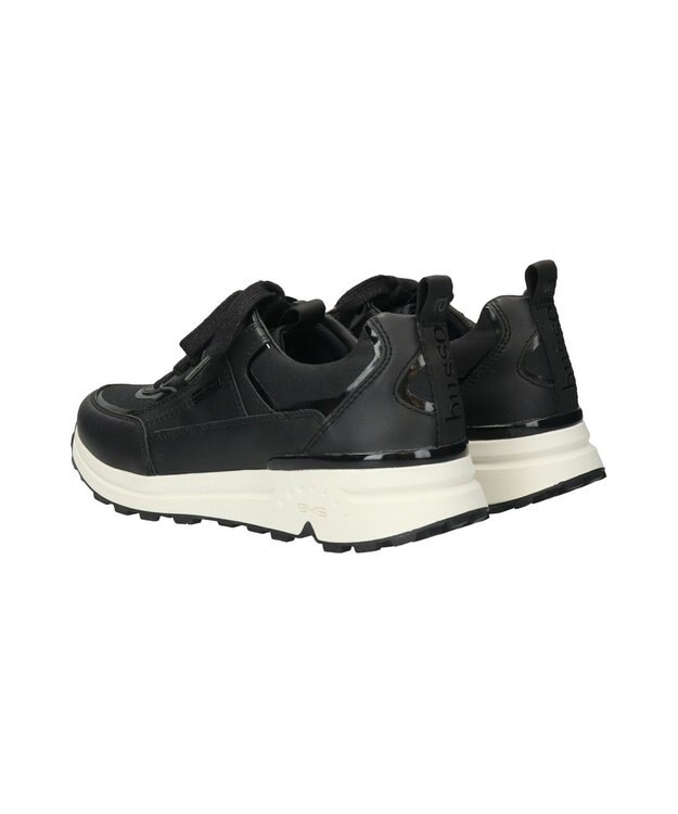 INTER-CHAUSSURES 【BUSSOLA】レースアップスニーカー ブラックコンビ