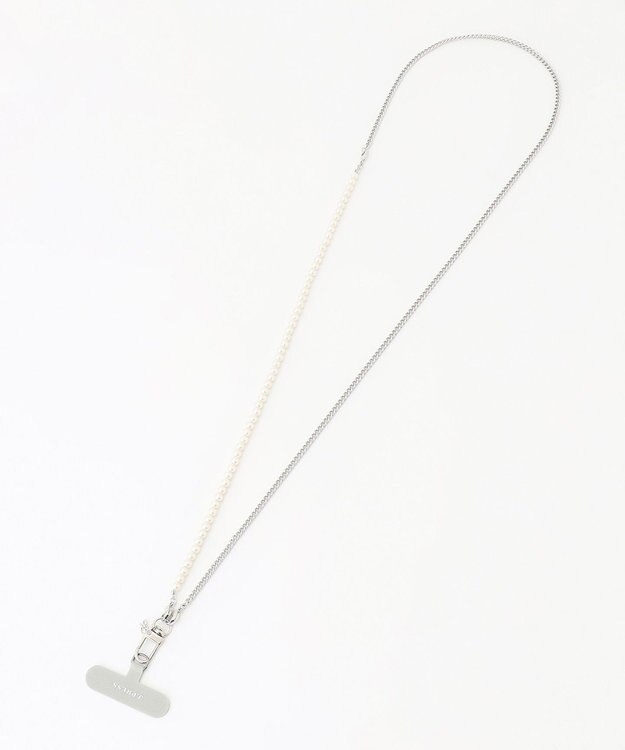 J.PRESS LADIES 【WEB限定・2way】パール スマホ ストラップ アイボリー系