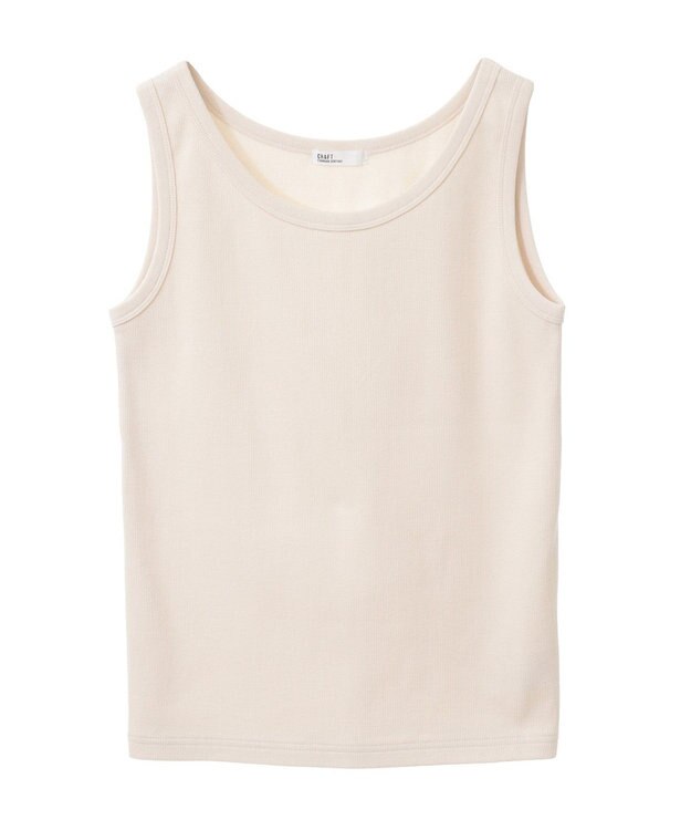 CRAFT STANDARD BOUTIQUE 【抗菌防臭】テレコタンクトップ Ivory