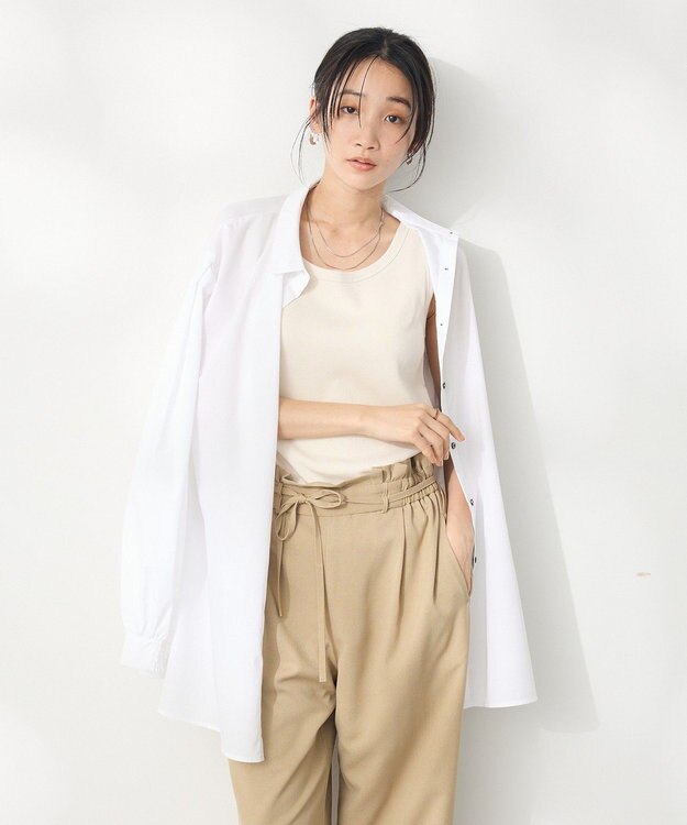 CRAFT STANDARD BOUTIQUE 【抗菌防臭】テレコタンクトップ Ivory