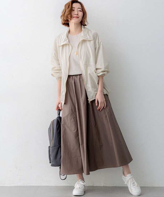 23区 【先行予約】天然石 ランダムカット ネックレス アイボリー系