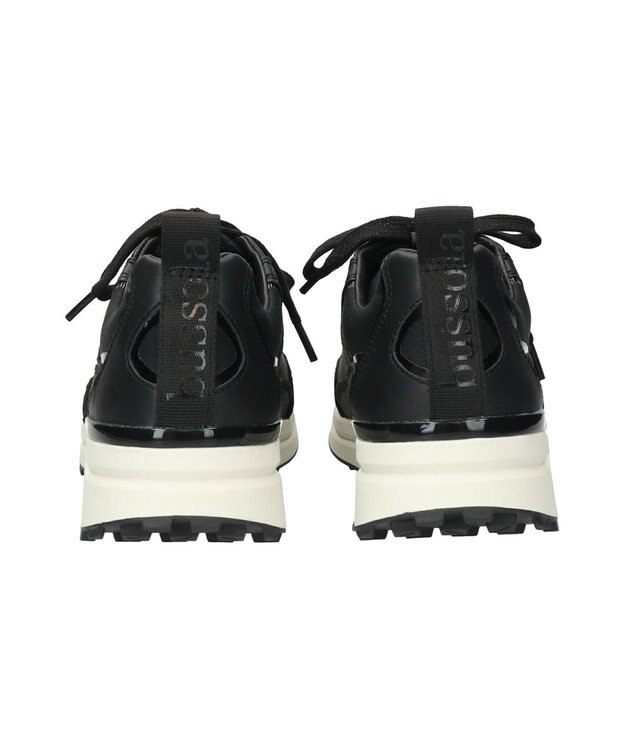 INTER-CHAUSSURES 【BUSSOLA】レースアップスニーカー ブラックコンビ