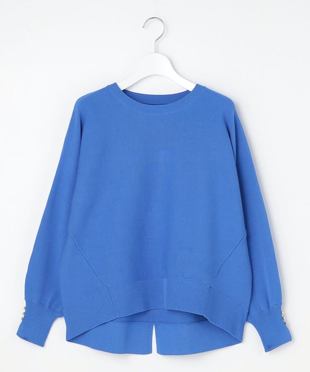 ANY SIS L 【花粉対策】ドルマン ニット ブルー