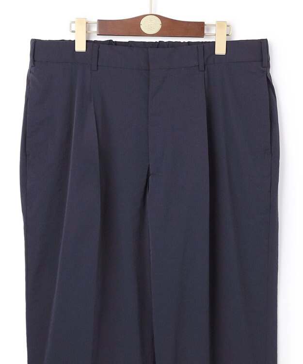 J.PRESS MEN 【J.PRESS ORIGINALS】【UNISEX】High Power Stretch Mechanical 1Tuck Slacks / New Wide Piped Stem ネイビー系