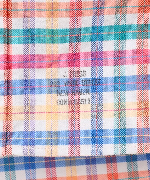 J.PRESS MEN コットンオックス マルチチェック シャツ / ボタンダウン ホワイト系3