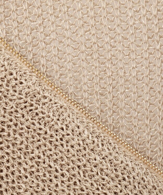 BEIGE， OPTICAL / ニットパーカー Flax