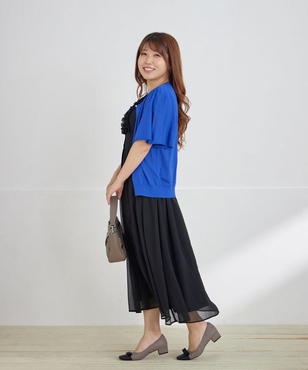 Tiaclasse 【洗える】フリルワンピース ブラック